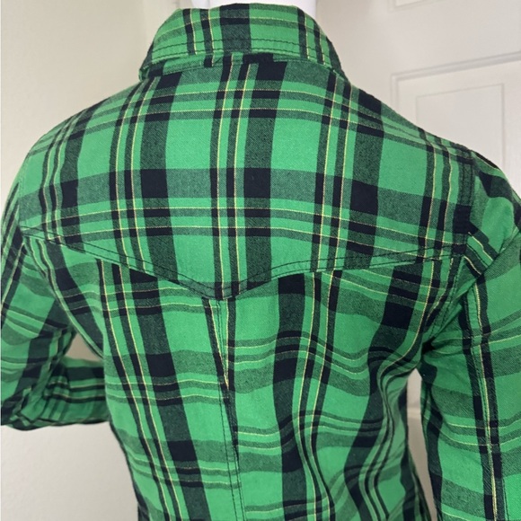 FARM Rio Green Long Sleeve Shirt Dress - Picture 3 of 14